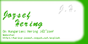 jozsef hering business card